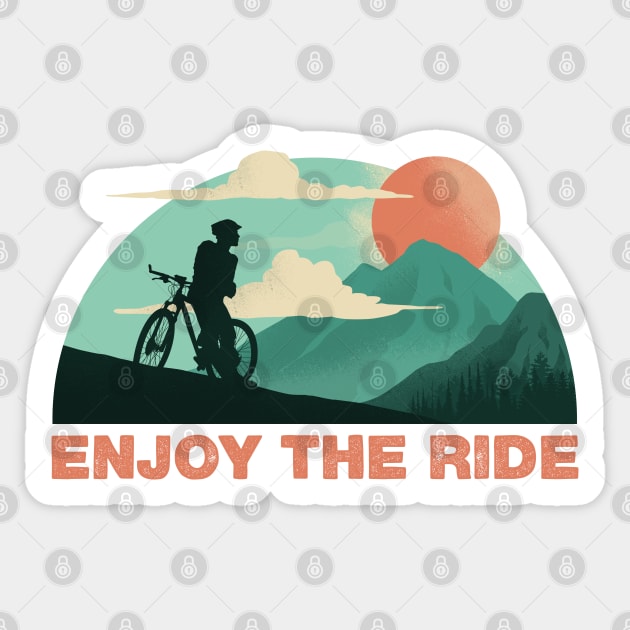 Enjoy The Ride Sticker by Sachpica